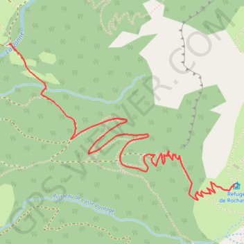 Itinéraire Rochassac, distance, dénivelé, altitude, carte, profil, trace GPS