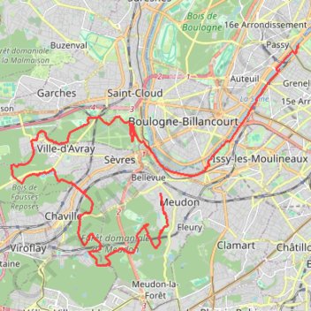 Itinéraire EcoTrail de Paris Ile-de-France, distance, dénivelé, altitude, carte, profil, trace GPS