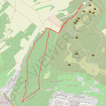 Itinéraire Mutzig, le fort, distance, dénivelé, altitude, carte, profil, trace GPS