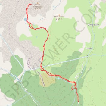 Itinéraire Col de la Charbonnière, distance, dénivelé, altitude, carte, profil, trace GPS