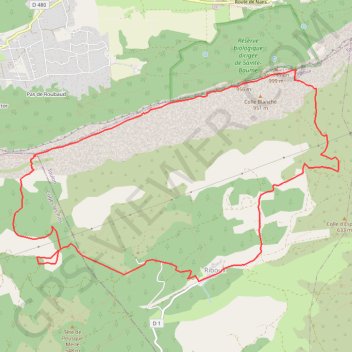 Itinéraire La Sainte-Baume à partir de Riboux, distance, dénivelé, altitude, carte, profil, trace GPS