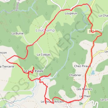 Itinéraire Gorges de Cros Vollore-Ville, distance, dénivelé, altitude, carte, profil, trace GPS