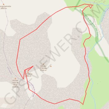 Itinéraire Fort Carra, distance, dénivelé, altitude, carte, profil, trace GPS