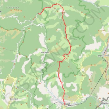Itinéraire Vallée des merveilles à Sospel étape 2, distance, dénivelé, altitude, carte, profil, trace GPS
