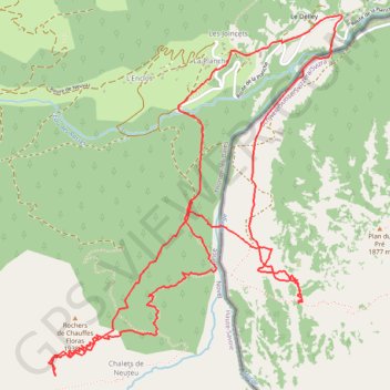 Itinéraire La Planche, distance, dénivelé, altitude, carte, profil, trace GPS