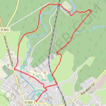 Itinéraire La_Cascade_de_Blangy, distance, dénivelé, altitude, carte, profil, trace GPS