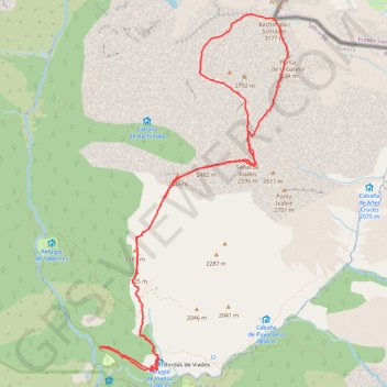 Itinéraire Gran Bachimala, distance, dénivelé, altitude, carte, profil, trace GPS