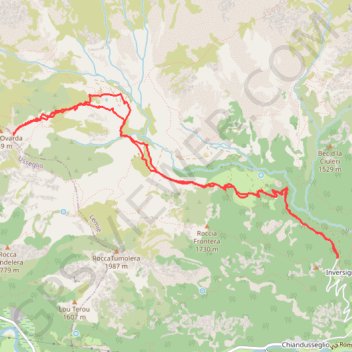 Itinéraire Truc d'Ovarda, distance, dénivelé, altitude, carte, profil, trace GPS