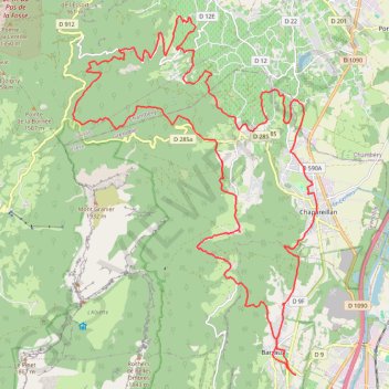 Itinéraire La Savate Calmée, distance, dénivelé, altitude, carte, profil, trace GPS