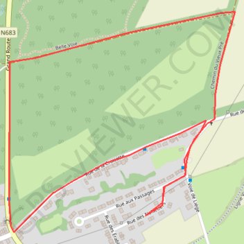 Itinéraire Rando1, distance, dénivelé, altitude, carte, profil, trace GPS