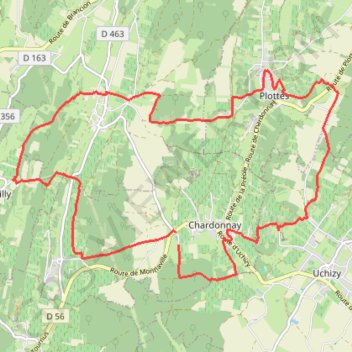 Itinéraire 2021_P3-19km_PEDESTRE-Orange, distance, dénivelé, altitude, carte, profil, trace GPS