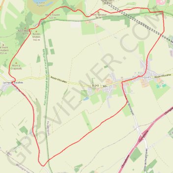 Itinéraire Peuplingues, distance, dénivelé, altitude, carte, profil, trace GPS
