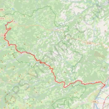 Itinéraire Dolce Via 1, distance, dénivelé, altitude, carte, profil, trace GPS