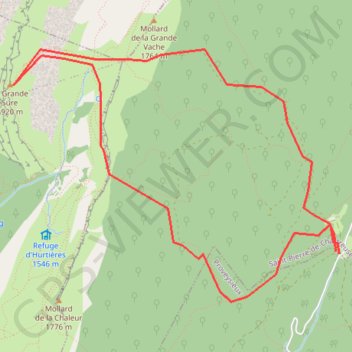 Itinéraire La grande Sure, distance, dénivelé, altitude, carte, profil, trace GPS