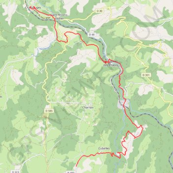 Itinéraire Au départ de Cubelles 43, distance, dénivelé, altitude, carte, profil, trace GPS