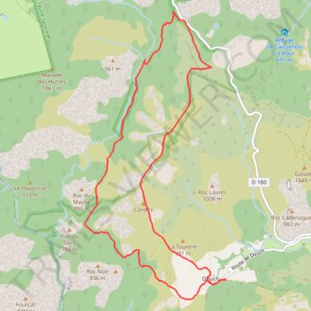 Itinéraire Montagne d'Aret en circuit depuis le col de l'Ourtigas, distance, dénivelé, altitude, carte, profil, trace GPS
