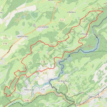 Itinéraire 112 Meix fonçin Saut du doubs 30 km 790 D+, distance, dénivelé, altitude, carte, profil, trace GPS