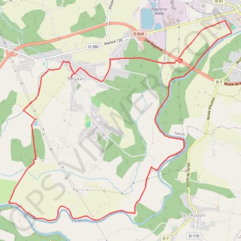 Itinéraire 12.7 : Bégaar - Circuit sur les traces des gabarres de la Midouze, distance, dénivelé, altitude, carte, profil, trace GPS