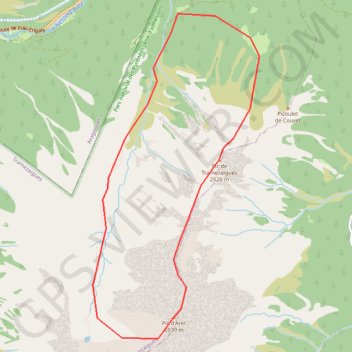 Itinéraire Pic d'Aret par le pic de Tramezaigues, distance, dénivelé, altitude, carte, profil, trace GPS