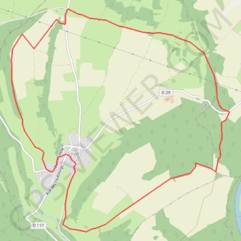 Itinéraire Un Pays de Source, distance, dénivelé, altitude, carte, profil, trace GPS