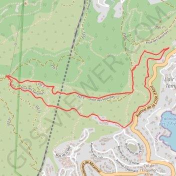 Itinéraire Circuit de l'Esquillon, distance, dénivelé, altitude, carte, profil, trace GPS