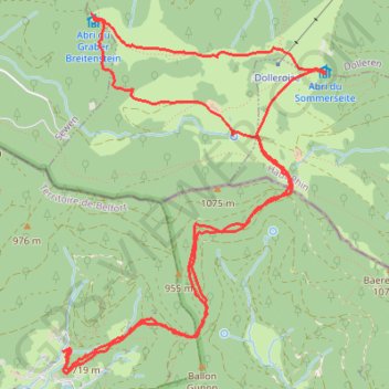 Itinéraire La Fennematt, distance, dénivelé, altitude, carte, profil, trace GPS