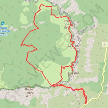 Itinéraire Les 3 becs, distance, dénivelé, altitude, carte, profil, trace GPS