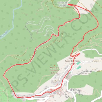 Itinéraire Bellaud, distance, dénivelé, altitude, carte, profil, trace GPS