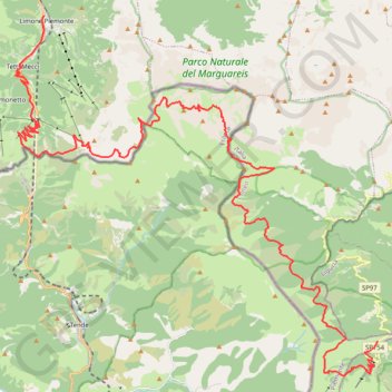Itinéraire Limone - Monesi, distance, dénivelé, altitude, carte, profil, trace GPS