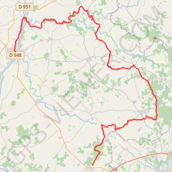 Itinéraire TCH Château de Rochebrune - Confolens, distance, dénivelé, altitude, carte, profil, trace GPS