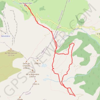 Itinéraire Chalet du Curé, distance, dénivelé, altitude, carte, profil, trace GPS