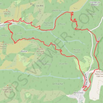Itinéraire Forêt de la Maïris, distance, dénivelé, altitude, carte, profil, trace GPS