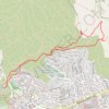 Itinéraire Du château d'Hyères vers le quartier de l'Oratoire, distance, dénivelé, altitude, carte, profil, trace GPS