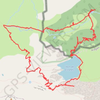 Itinéraire Lac d'Estanes, distance, dénivelé, altitude, carte, profil, trace GPS