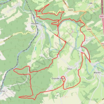 Itinéraire La Houroise, distance, dénivelé, altitude, carte, profil, trace GPS