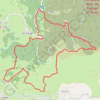 Itinéraire Col de la LLosa, distance, dénivelé, altitude, carte, profil, trace GPS