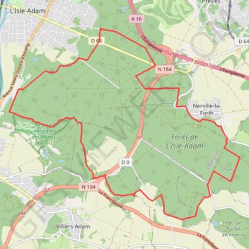 Itinéraire IA 1, distance, dénivelé, altitude, carte, profil, trace GPS