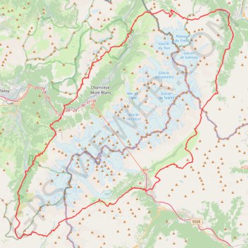 Itinéraire Tour du Mont Blanc, distance, dénivelé, altitude, carte, profil, trace GPS
