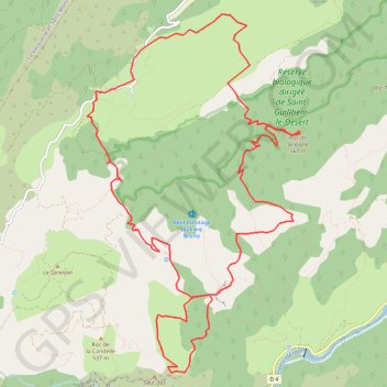 Itinéraire Lavagnes - Roc Vigne - Baume Olivier, distance, dénivelé, altitude, carte, profil, trace GPS