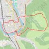 Itinéraire Cahors, le Lot, le causse, la vieille ville, distance, dénivelé, altitude, carte, profil, trace GPS