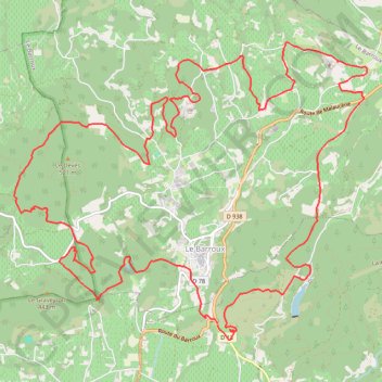 Itinéraire Rando Le Barroux - Lac du Paty, distance, dénivelé, altitude, carte, profil, trace GPS