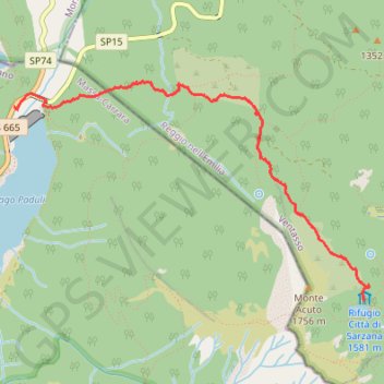 Itinéraire Lagastrello - Rifugio Città di Sarzana, distance, dénivelé, altitude, carte, profil, trace GPS