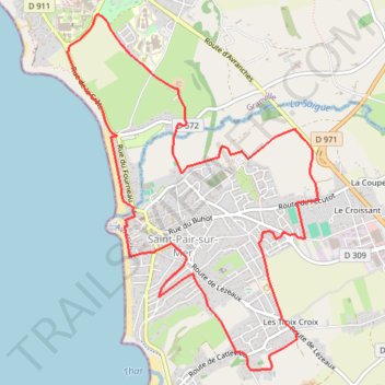 Itinéraire La Saint Pairaise - 10KM, distance, dénivelé, altitude, carte, profil, trace GPS