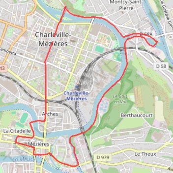 Itinéraire Deux histoires pour une ville, distance, dénivelé, altitude, carte, profil, trace GPS