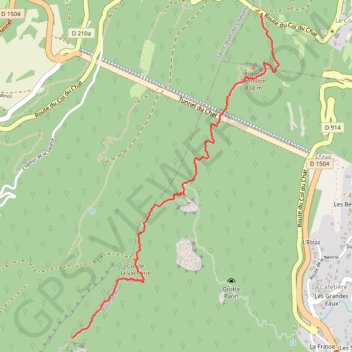 Itinéraire Dent du Chat, distance, dénivelé, altitude, carte, profil, trace GPS