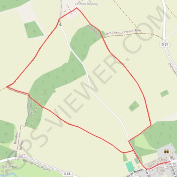 Itinéraire Circuit des Normands - Chennebrun, distance, dénivelé, altitude, carte, profil, trace GPS