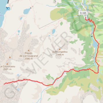 Itinéraire Le lac de batbeilh, distance, dénivelé, altitude, carte, profil, trace GPS