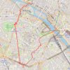 Itinéraire Promenade dans le 6ème à paris (autour de la place Saint Michel), distance, dénivelé, altitude, carte, profil, trace GPS