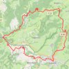 Itinéraire Espalion - Anglars - Cabrespine - Estaing - Espalion, distance, dénivelé, altitude, carte, profil, trace GPS