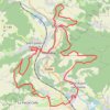 Itinéraire Cézy, distance, dénivelé, altitude, carte, profil, trace GPS